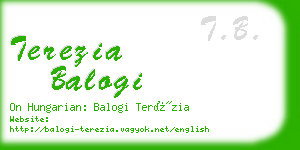 terezia balogi business card